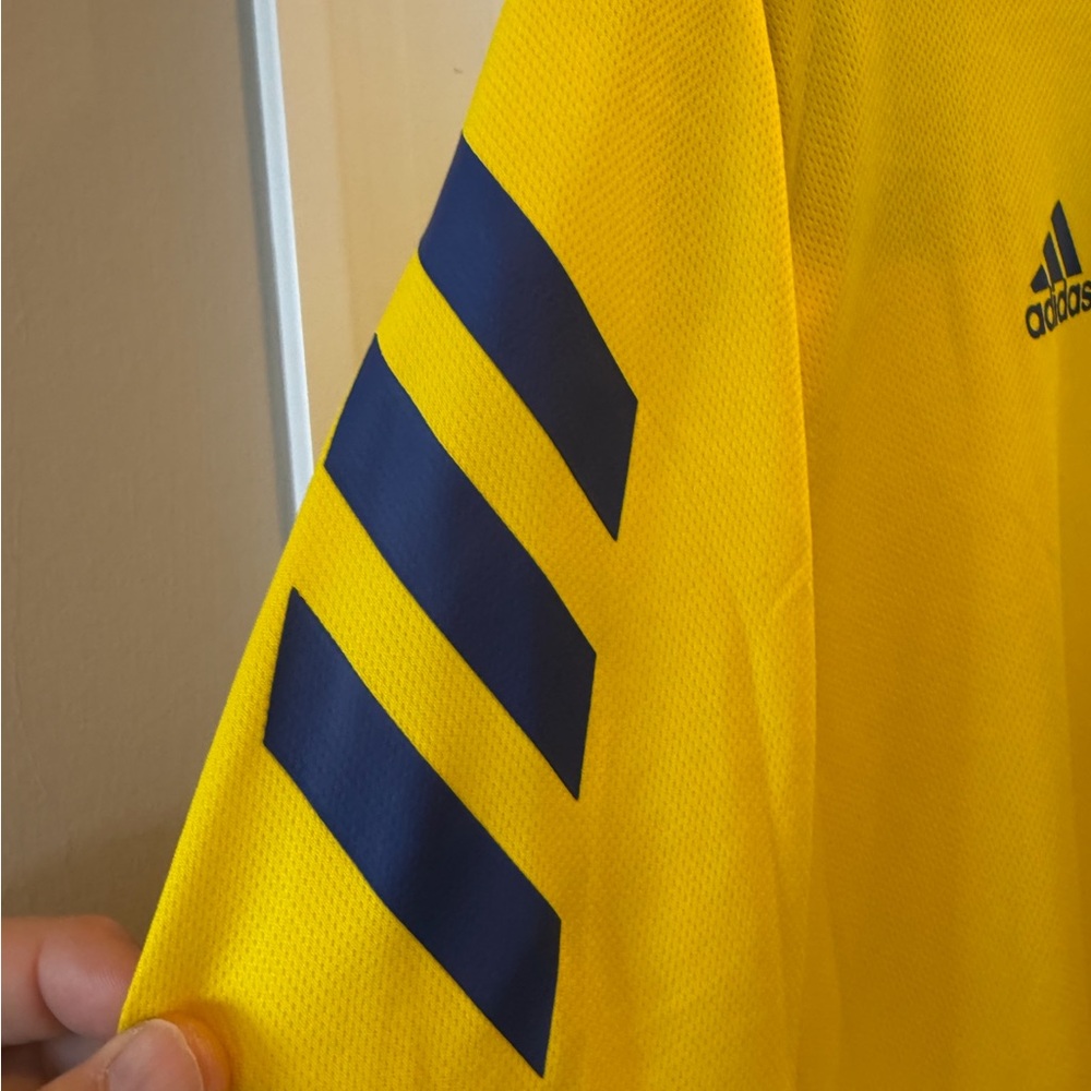 Adidas 125th Boston Marathon 2021 Women’s Large Long Sleeve Shirt Yellow Running - Picture 5 of 6